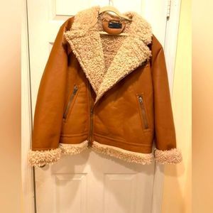 Asos Faux Shearling Car Coat, Women's sz XL.